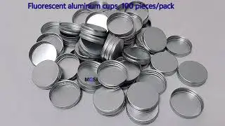 Fluorescent aluminum cups
