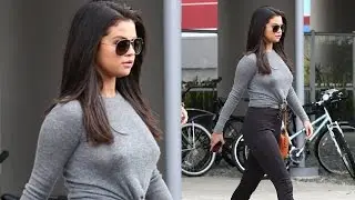 EXCLUSIVE - Selena Gomez Flaunts Her Figure In Gym Gear