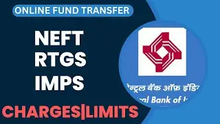 Central Bank of India NEFT RTGS IMPS Charges 2023||Limits||Charges||Full details 2023