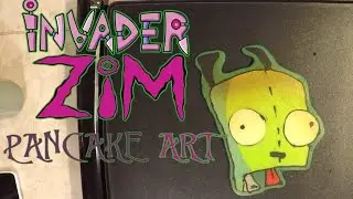 Invader Zim Pancake Art