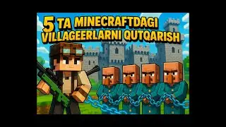 Minecraft lekin jamol aytgan 5 ta Jitelni qutqardim,jitellar qaroqchilar qo'liga tushib qolishdi.