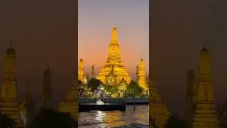 [Bangkok Travel] Magical Sunset on the Chao Phraya: White Orchid Cruise Bangkok 🌅Wat Arun #thailand