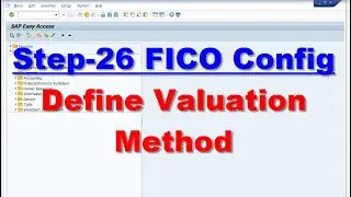 26 FICO Config Define Valuation Method