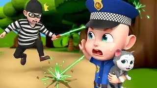 Be Careful With Laser Toys | Learn Kids Safety Tips With Police | More Nursery Rhymes for Kids