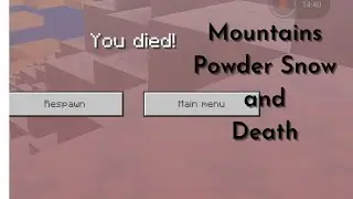 Mountains, Powder Snow and Death || Minecraft PE || 1.17.10 Beta