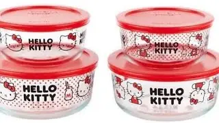 🎀 HELLO KITTY PYREX #sanriocharacters #hellokitty #sanrio #pyrex