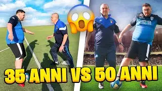 ⚽ PAPÀ SHALE vs TONY TUBO!! 35 ANNI vs 50 ANNI ⚽ | Chi ha vinto?