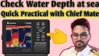 Echosounder!! Check Water Depth at sea, quick practical knowledge. #echosounder #merchantnavy #ship