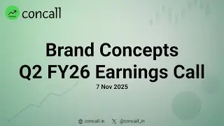 Brand Concepts Q2 FY26 Earnings Conference Call | Concall.in