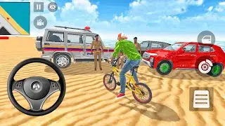 Car at the seaside 🤩car game video 🎁car driving game 🎮 police car game 2025 Riya gamerz ❤️ gamming