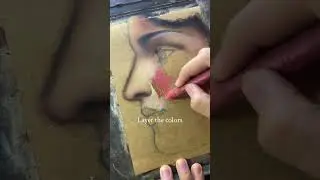 Skintone tutorial using oil pastels part 2! #oilpainting #art t #oilpastels #oilpastel #shortvideo