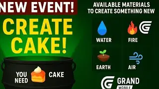 🔥NEW EVENT! How to CREATE 🍰 CAKE  ON HAPPY BIRTHDAY EVENT in |Grand Mobile RP Simulator|