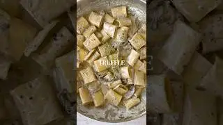 Truffle & Mushroom Pasta, otherwise known as Pasta Al Tartuffo Nero