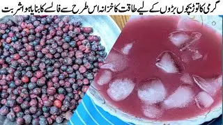 Falsa Juice Recipe | Falsay Ka Sharbat Recipe | How To Make Falsa Juice | Falsay Ka Juice