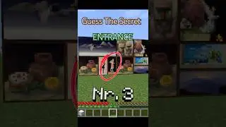Guess the Minecraft Secret Entrance! 🤫🚪 #minecraft #shorts