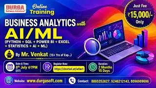 BUSINESS ANALYTICS with AI/ML Online Training @ DURGASOFT