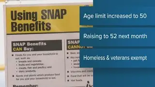 Changes to 'SNAP' program go into effect on Sept. 1