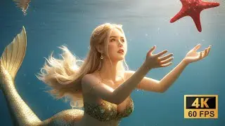 Sunlit Blue Mermaid Reverie | Cinematic AI Music Video 4K | Celestina Fantasy