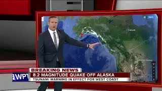 Magnitude 8.2 earthquake near Alaska prompts tsunami warning