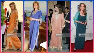 Queen Noor from Jordan wife of King Hussein in regal style #royals #princess #fashion
