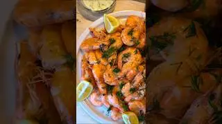 Juicy large shrimp 🦐 perfectly boiled #shrimp #seafood #appetizer #закуска