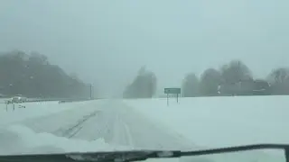 Snow slows in Forsyth County