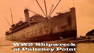 WW2 Shipwreck at Pulteney Point Lighthouse, Malcolm Island, BC
