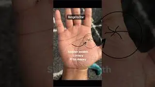 Sudden wealth sign | star at mars mount #palmistry #shorts #videos #online #learn