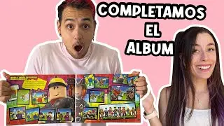 COMPLETAMOS UN ALBUM DE FIGURITAS DE ROBLOX CON LYNA EN 24 HORAS!