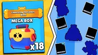 18 MEGA BOXES = 10 NEW BRAWLERS!? BEST BRAWL BOX OPENING IN BRAWL STARS!