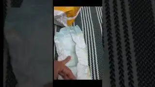 #Pampers active baby #newborn #diaper taped style