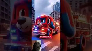 🐶 Evolution of Dog - Fire Fighter Truck ✅ #doglover #puppy #dog #shorts #funny