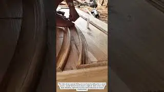 Hand-Fitted Curved Wood Molding for Perfect Detail