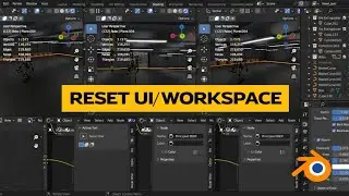 How to Reset UI or Workspace in Blender | Restore Messy UI | Blender Tutorial