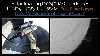 Solar Imaging (20240624) | Pedro RE' | LUNT152 | GS3-U3-28S4M | Post Flare Loops