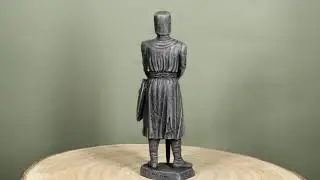 Ebros Holy Roman Empire Crusader Knight With Sword And Shield Statue Suit Of Armor