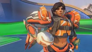 Lifeguard Pharah - Legendary Overwatch Skin (Emotes, Poses, Intros, & Gameplay)