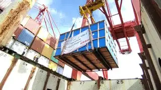 Break Bulk | Discharge | Off Of | SPIRIT OF MUMBAI | Container | Ship By | Gantry | Crane Safly