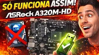 Atualizei a BIOS da ASRock A320M-HD e DEU CERTO! (Ryzen 3 3200G - Ryzen 5 5500)