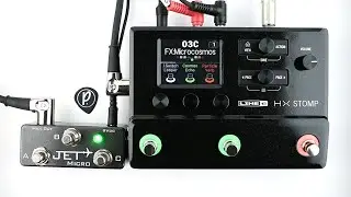 Микро-MIDI-контроллер JET Pedals для HX Stomp (стерео)