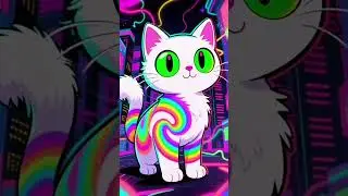 Cat Chaos 🐈 | Rainbow Overflow | EDM Visualizer