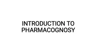Introduction To Pharmacognosy/ Drug/ Crude Drug / Natural Sources / Class 01@
