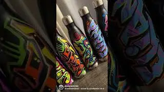 Graffiti Art Custom Hand Painted Bottle Gifts #art #artist #custom #graffiti #graffitishop