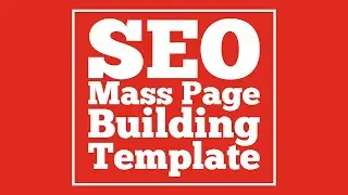 Local SEO Mass Page Building Template