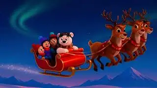 The Shiny Red Sleigh Song 🛷❄️ Fun Winter Adventure Song for Kids