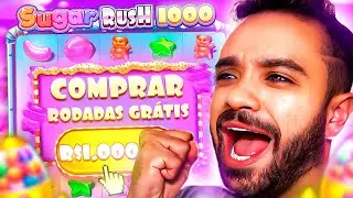 I bought 10 bonuses worth *1000 reais* each on Sugar Rush 1000!