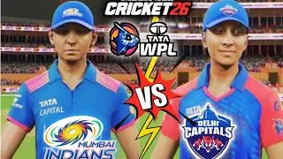 WPL 2025| Mumbai Indians Vs Delhi Capitals Cricket 26 PS5 Gameplay 