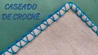CASEADO DE CROCHÊ SIMPLES PONTO V  /DIFERENTE #7