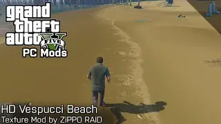 Моды GTA V для ПК: HD Vespucci Beach Texture Mod