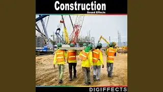 Construction Site Ambience with Hammer, Drill, And Cranes